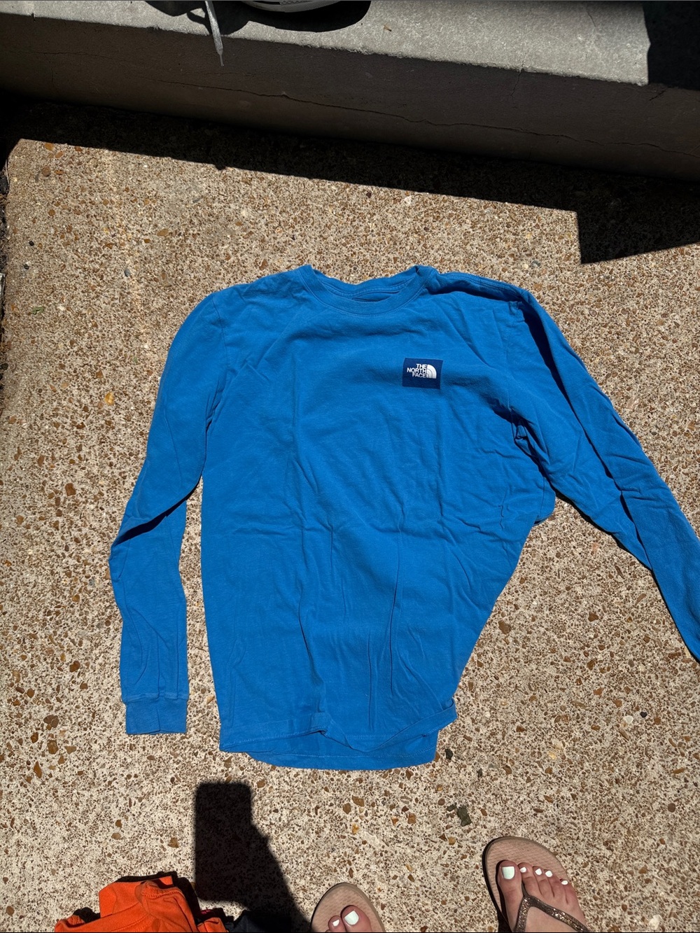 The North Face Men’s Long-Sleeve Crew Blue size M